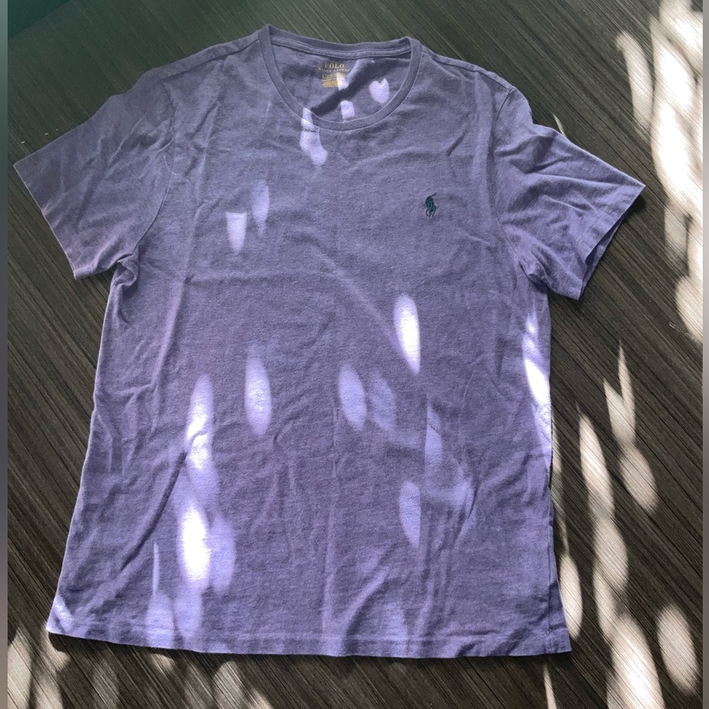 Ralph Lauren Lavender Short Sleeve Crew Tee - custom slim fit
